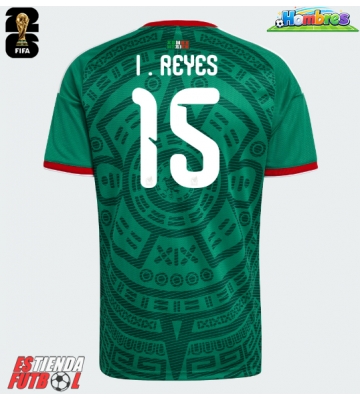 México Israel Reyes #15 Primera Equipación Mundial 2026 Manga Corta